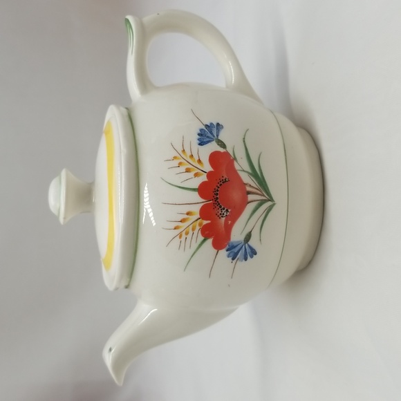 Vintage Arabia Finland Red Poppy Mini Tea and Coffee Pots - Picture 10 of 16